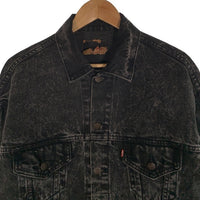 80's Levi's リーバイス 70507-0253 ケミカルウォッシュ ブラックデニムトラッカージャケット USA製 Size L 福生店