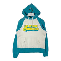 HYSTERIC GLAMOUR ヒステリックグラマー 2CF-4530 90's プリント バイカラーパーカー ホワイト×ブルー sizeFREE※首元汚れ有★ 瑞穂店