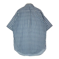 Ralph Lauren ラルフローレン BLAKE インド綿 半袖チェックシャツ ブルー sizeL 瑞穂店