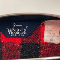 WOOLRICH ウールリッチ WPL6635 ウールネルシャツ USA製 チェック柄 長袖 レッド sizeL 瑞穂店