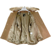 BACCA バッカ コヨーテファー アルパカ混 ウール ショートジャケット ブラウン size38 瑞穂店