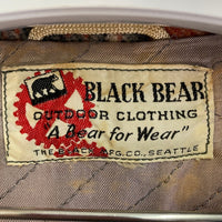 BLACK BEAR ブラックベア TALONジップ 70's チェック シャツジャケット オレンジ×アイボリー size-※所々汚れあり 瑞穂店