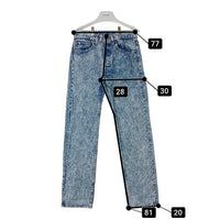 Levi's リーバイス 501 USA製 ボタン裏524 ケミカルウォッシュ デニムパンツ インディゴ sizeW31 瑞穂店