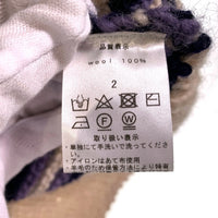 ATRCTR アトラクタ Hand knit zip cardigan ハンド ニット ジップ カーディガン ウール クリーム パープル Size 2 福生店