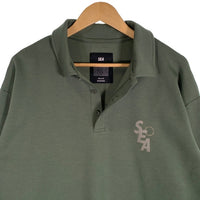 WIND AND SEA ウィンダンシー ポンチスウェット ロングスリーブポロシャツ オリーブ WDS-O-MILTECH-23-Q2-CS-03 Size M 福生店