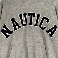 NAUTICA ノーティカ 20AW ARCH LOGO SWEAT HOODIE アーチロゴ プルオーバースウェットパーカー グレー 213-1250 Size L 福生店