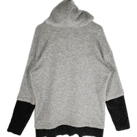 NO ID. ノーアイディー 20AW ビキューレラムパイルフェイクレイヤードBIGプルオーバーパーカ グレー Size F 福生店