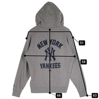 NEWERA ニューエラ Newyork Yankees ニューヨークヤンキース スウェット プルオーバーフーディー パーカー グレー Size XXL 福生店