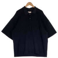 WIND AND SEA ウィンダンシー WDS CBK-JERSEY H/S POLO ジャージーポロシャツ 半袖 ブラック Size L 福生店