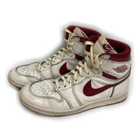 NIKE ナイキ BQ4422-161 Air Jordan 1 High '85 Metallic Burgundyスニーカー ホワイト size26cm 瑞穂店