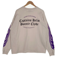 CAPTAINS HELM キャプテンズヘルム BONNIE CLYDE ボニークライド #WONDER MAKERS L/S TEE ワンダーメイカーズ 長袖 Tシャツ ロンT グレー CH23-BC-T01 SizeM 福生店