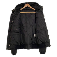 Gucci グッチ ナイロン ジップアップフーデッドジャケット 中綿 ブラック クレストパッチ 228012 Z9687 Size 54 福生店