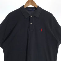 POLO RALPH LAUREN ポロラルフローレン 鹿の子 ポロシャツ 半袖 ブラック Size L 福生店