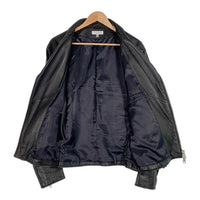 B&Y UNITED ARROWS ユナイテッドアローズ シープスキン レザーダブルライダースジャケット ブラック 1225-199-7243 Size XL 福生店