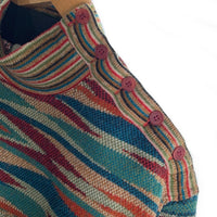 MISSONI SPORT ミッソーニ スポーツ ウール アクリル モックネック セーター マルチカラー イタリア製 Size M 福生店