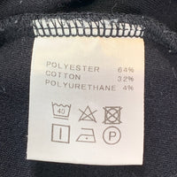 Calee キャリー ドロップショルダー フリース クルーネックトレーナー ブラック Size L 福生店