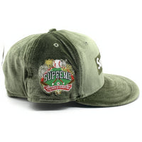 SUPREME シュプリーム 22AW Velour Box Logo New Era ベロアボックスロゴ ニューエラ ベースボールキャップ 59FIFTY グリーン Size 8 (63.5cm) 福生店