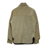 70`s Sears シアーズ スウェードレザーシャツ スナップボタン ベージュ Size M相当 瑞穂店