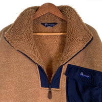 90's Pen Field ペンフィールド パイルフリース プルオーバージャケット ハーフジップ オレンジ ネイビー USA製 Size L 福生店