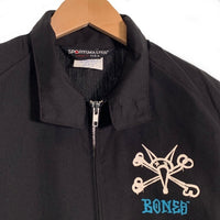80's POWELL PERALTA パウエルペラルタ RAT BONES ラットボーンズ SWING TOP スイングトップ ジップアップ ジャケット ブラック USA製 Size M 福生店