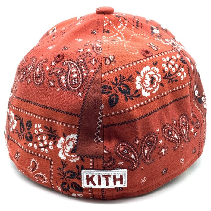 KITH キス New Era ニューエラ LOW PROFILE ニューヨーク ペイズリー ベースボールキャップ レッド Size 7  1/2(59.6cm) 福生店