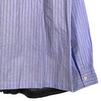 COMME des GARCONS HOMME コムデギャルソンオム ニット切替 ストライプシャツ ジップアップ Size M 福生店
