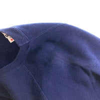 ADIDAS アディダス 80s トレフォイル刺繍ロゴ スウェット USA製 ネイビー sizeXL 瑞穂店