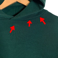 90's RUSSELL ATHLETIC ラッセルアスレチック プルオーバースウェットパーカー グリーン USA製 刺繡タグ ブランク Size XL 福生店