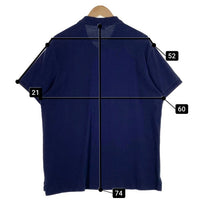 POLO RALPH LAUREN ポロラルフローレン CUSTOM SLIM FIT ビッグポニー 鹿の子 ポロシャツ 半袖 ネイビー Size XL 福生店