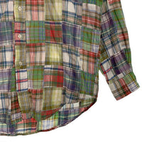 90's Ralph Lauren ラルフローレン BLAIRE マドラスチェック ボタンダウンシャツ マルチ 長袖 Size S 福生店