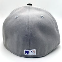 NEW ERA ニューエラ 59FIFTY Atlanta Braves アトランタ ブレーブス ベースボールキャップ グレー ブラック サイドパッチ Size 7 1/4 (57.7cm) 福生店