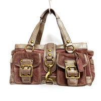 COACH コーチ レガシー 65周年記念アニバーサリー ハンドバッグ スウェード パープル 瑞穂店