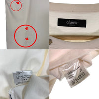 glamb グラム Slash henley neck CS スラッシュヘンリーネック カットソー 半袖 ホワイト GB0221/CS11 Size M 福生店