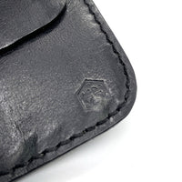 革物公房大輔 クロコダイル レザーウォレット 札 小銭入れ有 ブラック 福生店