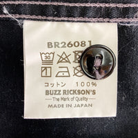 BUZZ RICKSON'S バズリクソンズ BR26081 ヘリンボーン コットンツイル 長袖ワークシャツ ブラック size15-15 1/2 瑞穂店