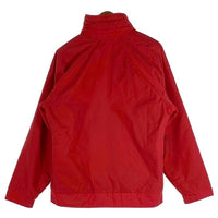 80's patagonia パタゴニア デカタグ ジップアップ ナイロンジャケット スタンドカラー レッド 内ボアフリース Size M 福生店