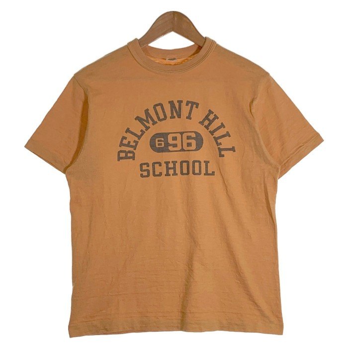 WAREHOUSE スウェット Tシャツ 半袖 プリント オレンジ L