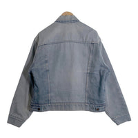 70's~ J.C.Penney ジェイシーペニー Super Denim デニムジャケット 赤キルティングライナー ライトブルー 短丈 Size L 相当 福生店