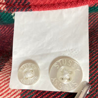 STUSSY ステューシー チェック フランネルシャツ レッド グリーン Size M 瑞穂店