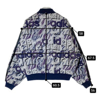 adidas アディダス デサント製 リバーシブル キルティング ボンバージャケット グレー sizeM-L 瑞穂店