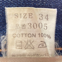THE FLAT HEAD フラットヘッド 3005 14.5oz ストレート デニムパンツ インディゴ size34 瑞穂店