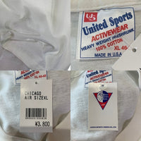 90's CHICAGO AIR 23 J シカゴ・ブルズ マイケルジョーダン プリントTシャツ HOOP TOWN ホワイト USA製 Size XL 福生店