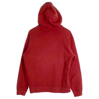 SUPREME シュプリーム 19AW NIKE ナイキ Leather Applique Sweatshirt レザーアップリケ プルオーバースウェットパーカー レッド CK6225-687 Size M 福生店