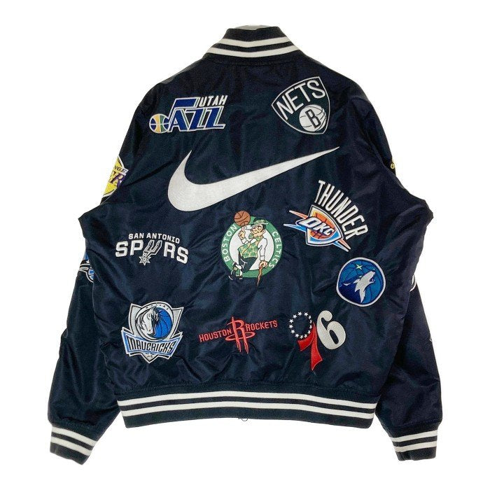 SUPREME シュプリーム × NIKE ナイキ AO3631-010 18SS NBA Teams Warm-Up Jacket ウォームアップ  ジャケット スタジアムジャケット ブルゾン ブラック sizeM 瑞穂店