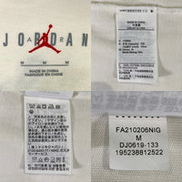 JORDAN BRAND ジョーダンブランド M J TSF SS TEE フラグメント トラヴィススコット Tシャツ アイボリー DJ0619-133 Size M 福生店