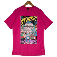 STUSSY ステューシー PETER BAGGE 半袖 Tシャツ ピンク Size L 福生店