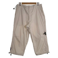00's NIKE ナイキ ポリエステル リップストップ クロップドパンツ アイボリー ウエスト裾ドローコード Size 34 福生店
