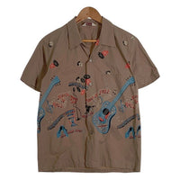 STAR OF HOLLYWOOD スターオブハリウッド コットン オープンカラーシャツ 半袖 カーキ SH38117 Size M 福生店