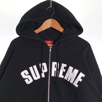 SUPREME シュプリーム 24AW Arc Thermal Zip Up Hooded Sweatshirt アーチロゴ サーマルジップアップ スウェットパーカー ブラック Size XXL 福生店