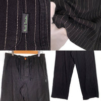 Paul Smith ポールスミス ウォバッシュストライプ コットン セットアップ ジャケット パンツ ブラック Size M 福生店